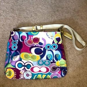 Multicolor Coach Cross Body Bag